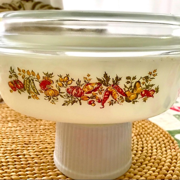 ANCHOR HOCKING OVAL BAKING DISH LID VINTAGE SPICE - Picture 2 of 15